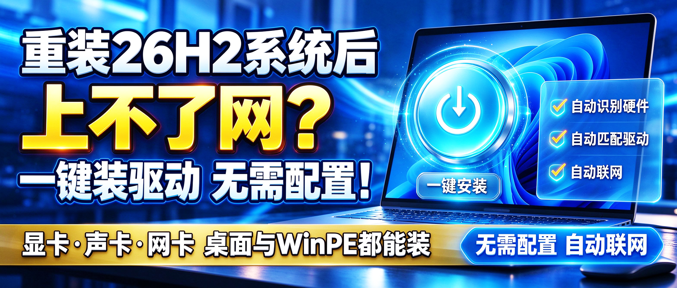 驱动管理工具多线程版 Drvinstall v9.2026.10.1717,高效、纯净的硬件驱动安装软件,同时支持Windows PE与正常桌面系统环境,适用于各类驱动部署场景,采用多线程技术,驱动安