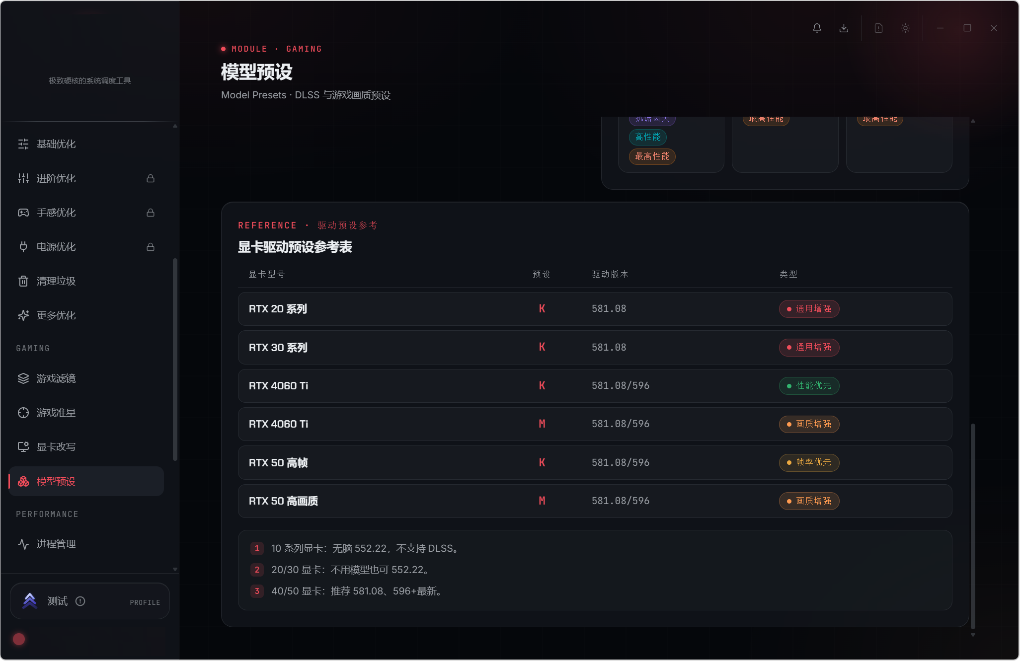 钛极工具箱 v2.1.0，Windows系统优化工具，28大功能模块覆盖：系统检测、深度优化、游戏增强、性能调度、功能调校，5大核心领域，从硬件信息采集到任务栏隐私设置，从游戏准星定制到CPU核心调度